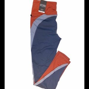 NWOT Victoria’s Secret Sport leggings grey orange